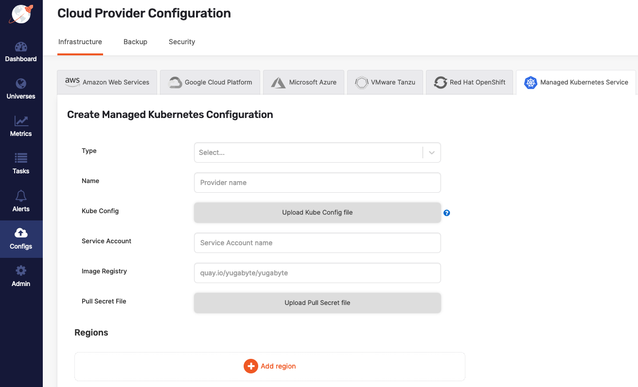 Kubernetes config